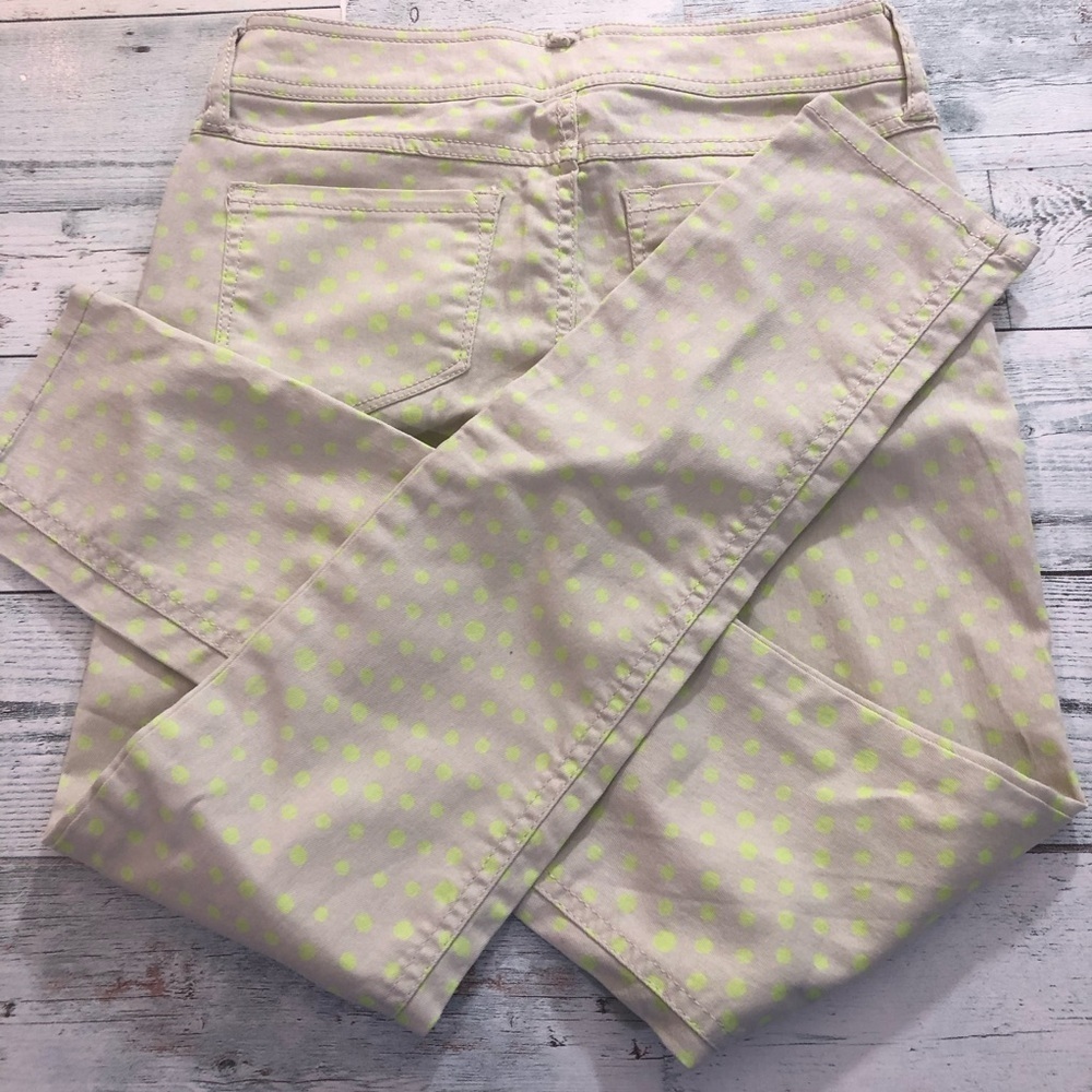 SO Tan and Neon Polka Dot Skinny Jeans Size 0 - Picture 7 of 9